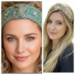 Two Beautiful Tie Knot Headbands Brand New!